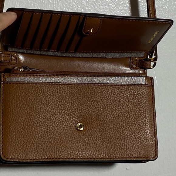 Michael Kors Tan Leather Crossbody Bag - Picture 5 of 12